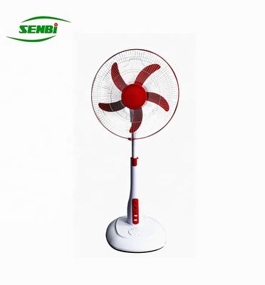 Indoor Electric Ac Dc Fan , 220v 12v 18 Inch Solar Fan With Lights