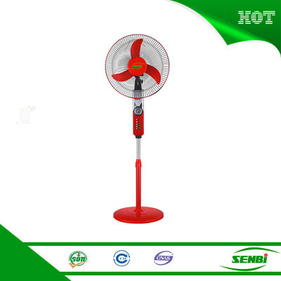 Plastic 3 Speed Solar Stand Fan , Dc 12v Quiet Outdoor Standing Fans